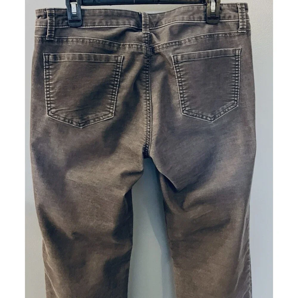 Ann Taylor Loft Womens Gray Corduroy Pants Size 10 With Pockets - Picture 7 of 7